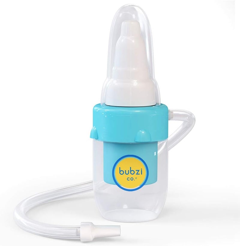 Bubzi Co QuickRelief Baby Nasal Aspirator Baby Nose Sucker for Sinus Congestion Relief Reusable Snot Remover with Storage Case - Image 1