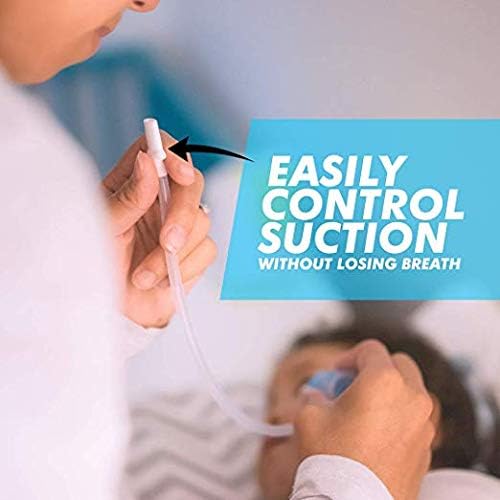 Bubzi Co QuickRelief Baby Nasal Aspirator Baby Nose Sucker for Sinus Congestion Relief Reusable Snot Remover with Storage Case - Image 4