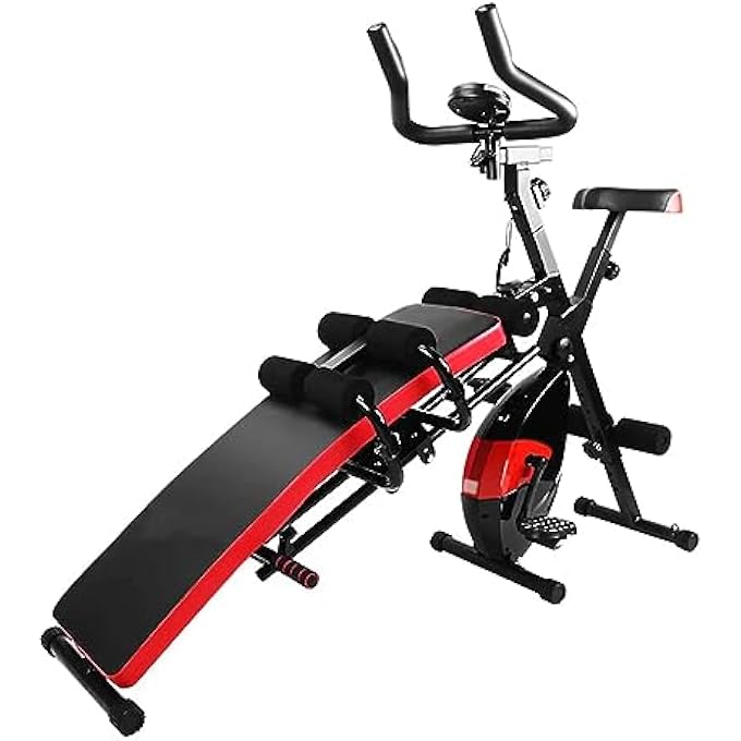 rayihni Spinning Bike With Ab Bench Or Multi-Purpose Fitness Machine Mf-74Xb-1831 For Abs Workout For Indoor Or Gym Purpose Contains Variety Of Exercises That Keeps You Fit - Image 1