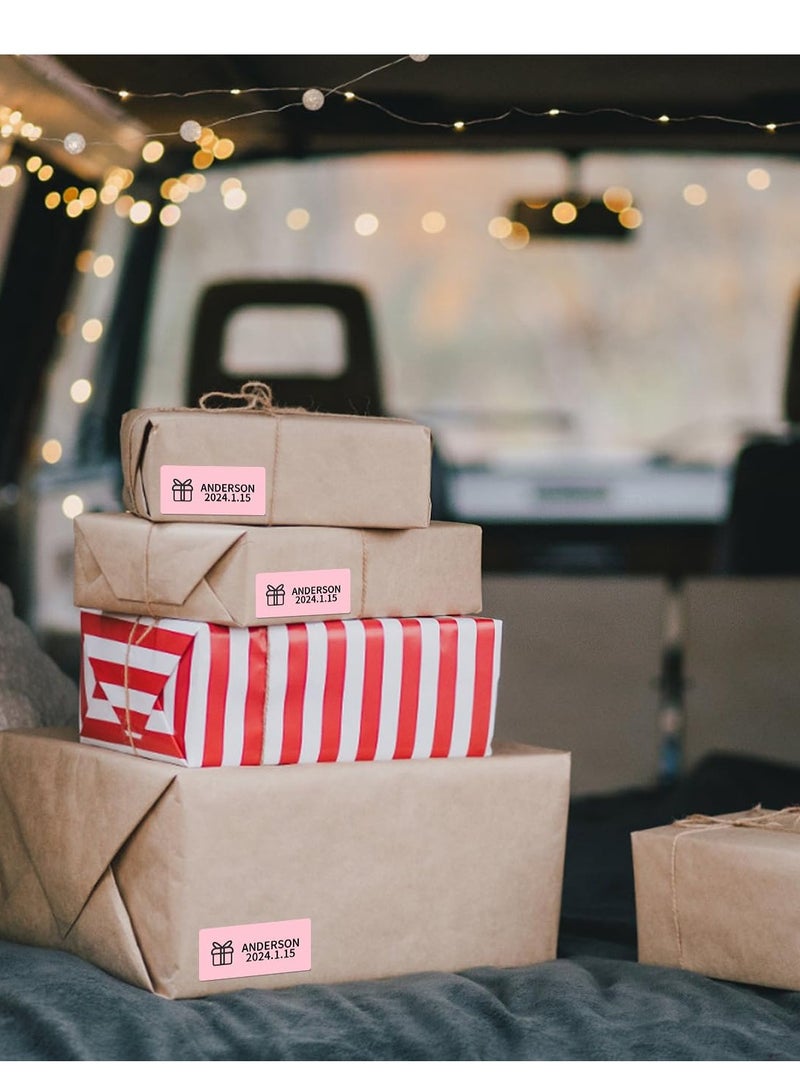 phomemo Labels- 2.25"x1.25" Thermal Square Pink Color Label for Barcode, DIY Logo Design, Small Business, Compatible with Most of Shipping Label Printers, 1000pcs/Roll (Pink) - Image 2