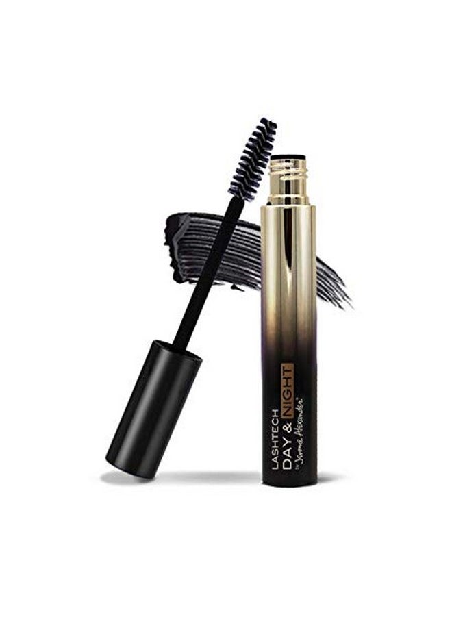 Jerome Alexander Lashtech Day & Night Volumizing Mascara Set With Eye Makeup Remover Black  - Image 5