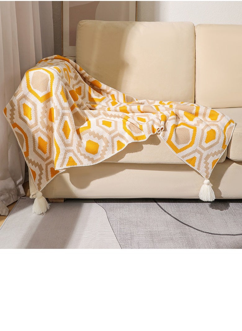 Loquat Bohemian Style Knitted Soft Throw Blanket  - Image 2