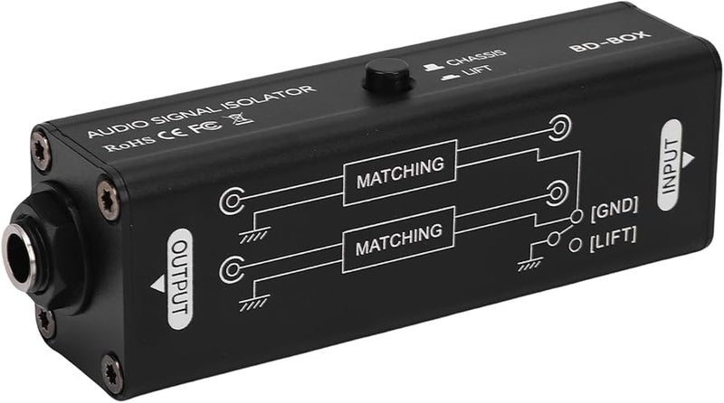 Aluminum Alloy Hum Eliminator Noise Isolator for Car Home Stereo Plug Play - Image 1