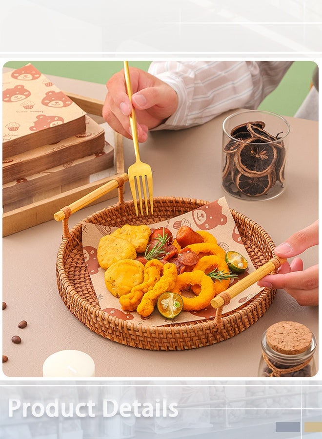 مايا ١٠٠ ورقة من ورق الخبز؛ يمكن استخدامها أيضًا كغلاف للساندويتشات، وورق شمع، وورق ماص للزيت، وورق مقاوم للدهون، وورق عازل للدجاج المقلي - Image 4