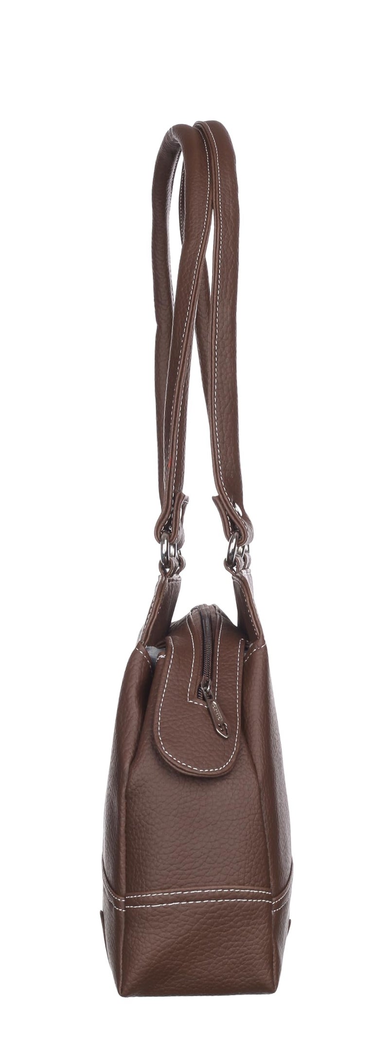 Fostelo Women's Feathers Satchel Tote Handbag for Women | Ladies Purse | Stylish Shoulder Bag | Gift For Women | Brown - Image 3