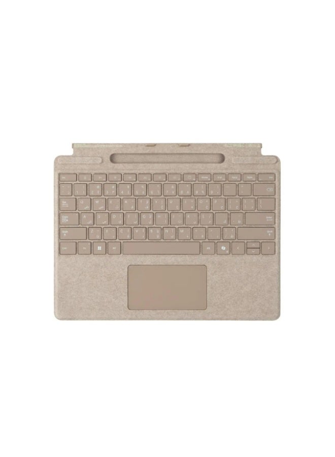 مايكروسوفت Surface Pro 11th Edition English/Arabic Keyboard With Pen Storage Dune - Image 1