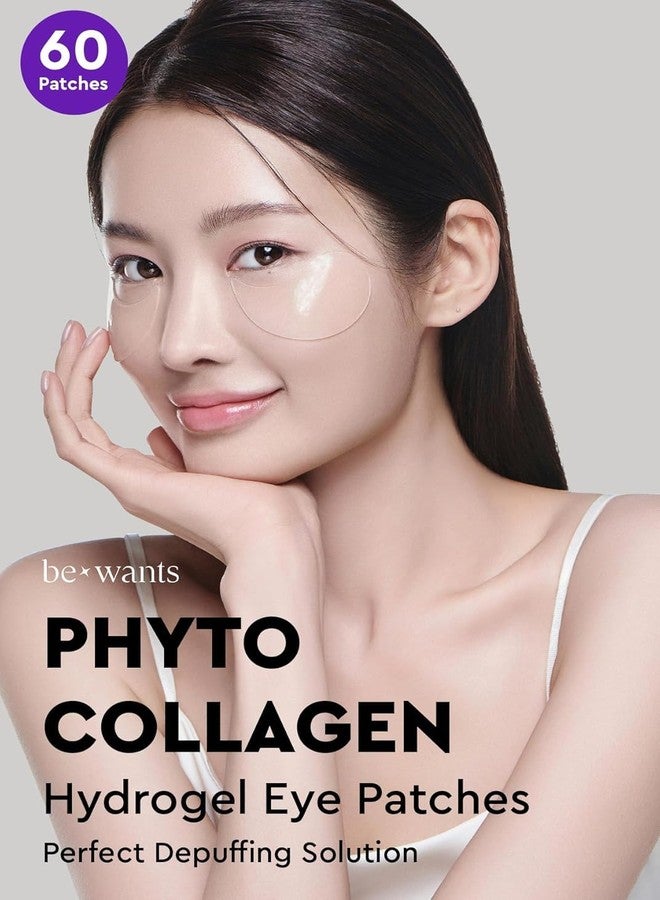 BE+WANTS bewants Under Eye Patches for Puffy Eyes, Korean Under Eye Mask with Vegan Collagen and 71.9% Bamboo Water, Patches for Dark Circles and Cooling, 60 pieces - Image 2