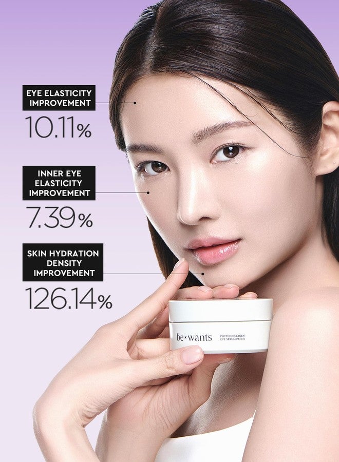 BE+WANTS bewants Under Eye Patches for Puffy Eyes, Korean Under Eye Mask with Vegan Collagen and 71.9% Bamboo Water, Patches for Dark Circles and Cooling, 60 pieces - Image 3