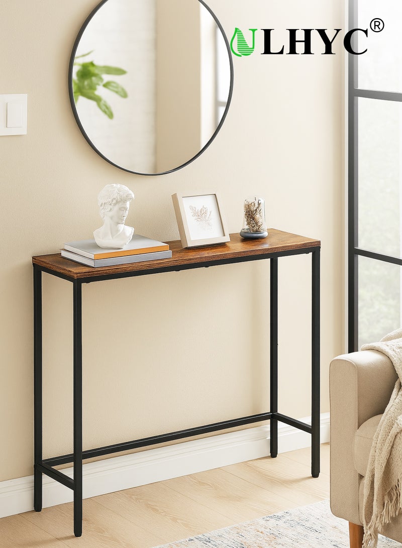 ULHYC 75cm Narrow Console Table, Extra Long Thin Entryway & Hallway Table, Modern Sofa Table or Display Shelf for Living Room, Bedroom, Foyer - Image 1