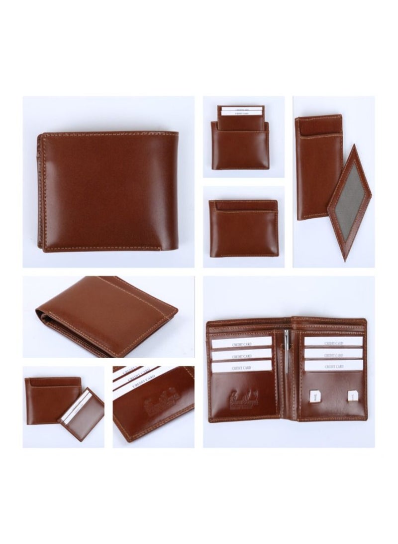Three Angels Three Angels Genuine Leather Men's Wallet & Credit Card Holder 