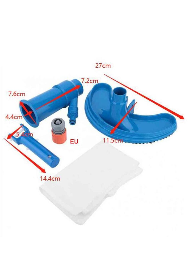 Swimming Pool Vacuum Cleaner Cleaning Disinfect Tool Set for Pond/Fountain/Pool (US)