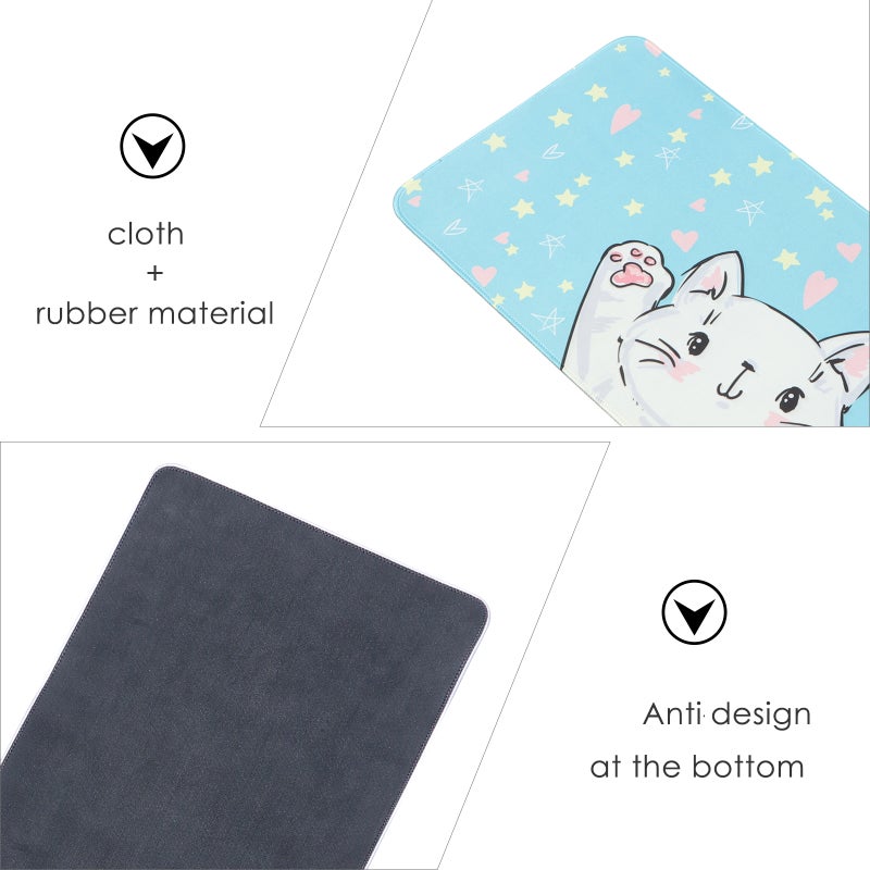 2pcs Cartoon Animal Mouse Mouse Pad Household Office Keyboard Mouse Pad - Image 5