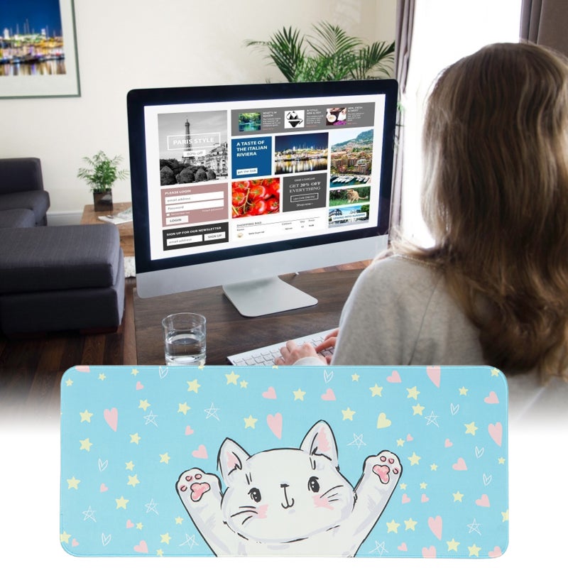 2pcs Cartoon Animal Mouse Mouse Pad Household Office Keyboard Mouse Pad - Image 3