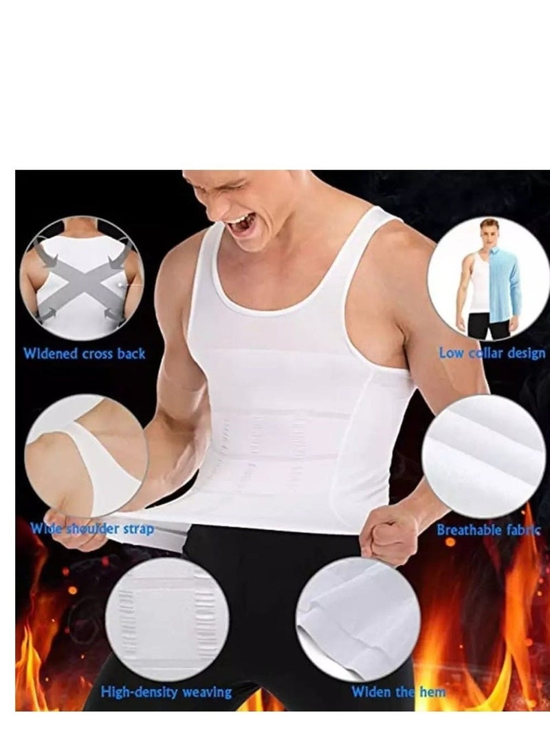 Men's Compression Garment To Slim And Tighten The Abdominal Area And Conceal Gynecomastia In Men. - Image 3