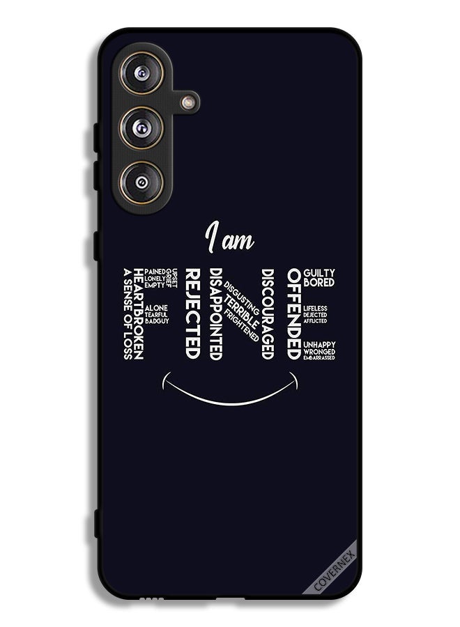 Covernex Samsung Galaxy M55 5G Protective Case Cover Calligraphy I Am Fine - Image 1