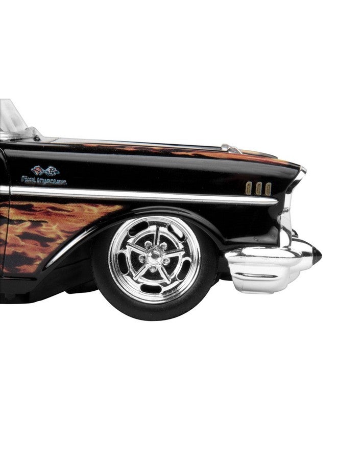 Revell 85-1529 ’57 Chevy Bel Air Model Car Kit 1:25 Scale 30-Piece Skill Level 3 SnapTite Max Plastic Model Building Kit,Black - Image 2