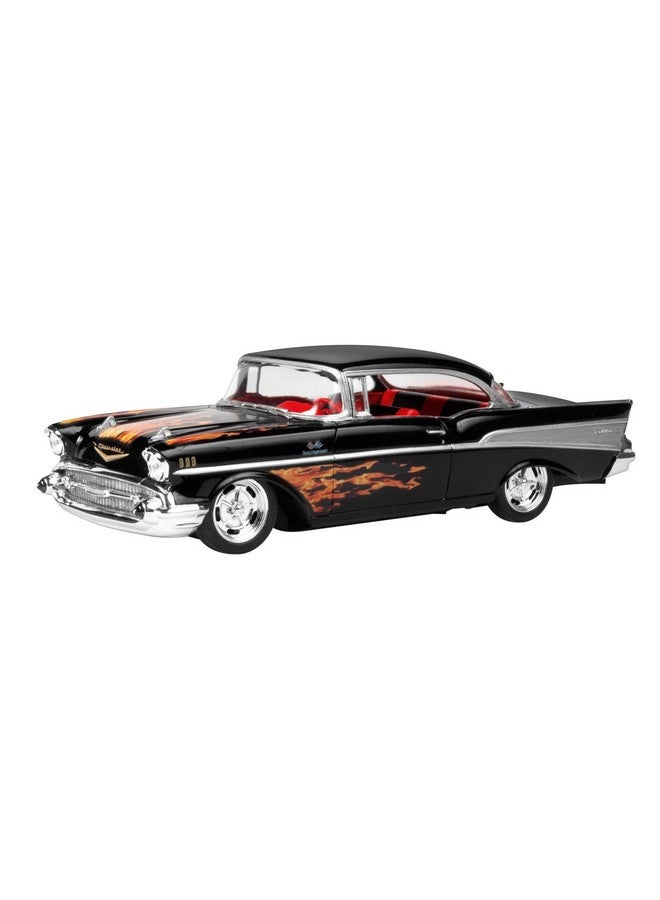 Revell 85-1529 ’57 Chevy Bel Air Model Car Kit 1:25 Scale 30-Piece Skill Level 3 SnapTite Max Plastic Model Building Kit,Black - Image 1