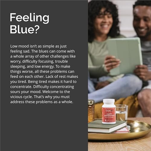 BRAINMD دكتور أيمين براين إم دي هابي زعفران بلس - 90 كبسولة، عبوة من 2 - مع مستخلص زهور الزعفران، الكركمين والزنك - نباتي، خالي من الغلوتين - 60 حصة إجمالية - Image 5