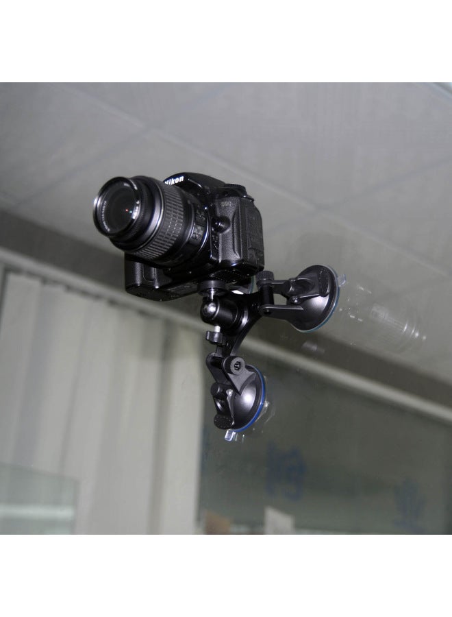 Sports Camera Accessories Tripod Suction Cup Car Mounted Suction Cup Low Angle Gopro Fixed Bracket Digital Computer-Color:Tripod Suction Cup + Gopro Adapter + Pan/tilt - Image 4