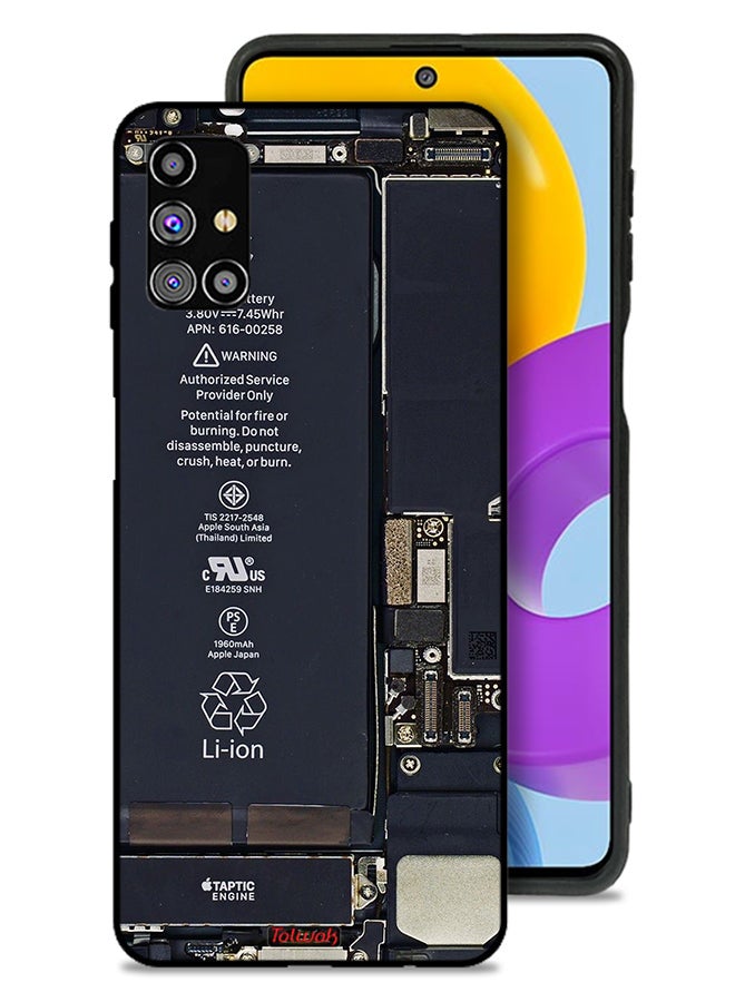 Tolwak Samsung Galaxy M31s Protective Case Cover Phone Circuit Pattern - Image 1