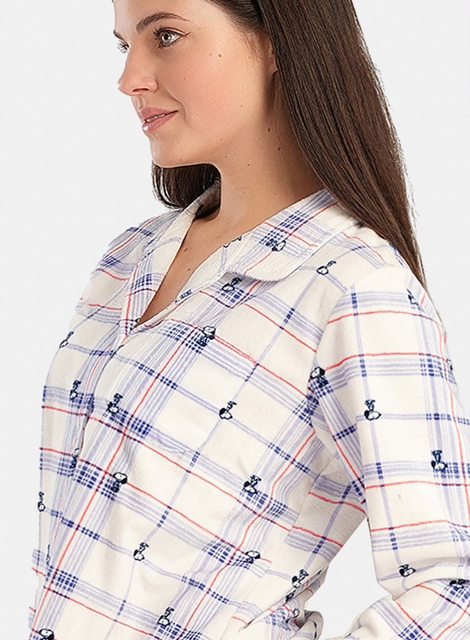 Carina Checkered Snoopy Pyjama Set  - Image 3