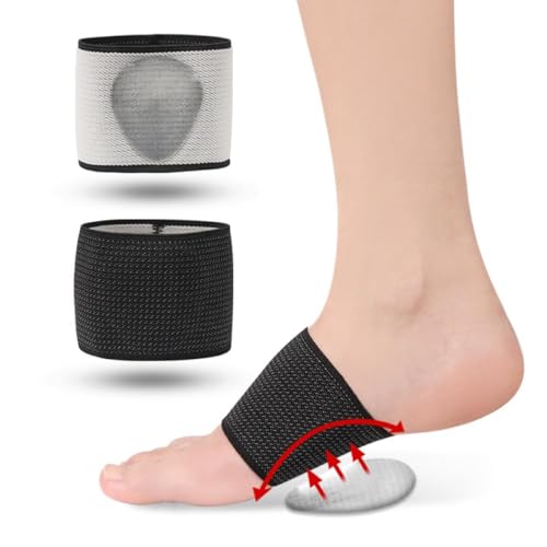 LUVINA Foot Care Plantar Fasciitis Arch Support Sleeves for foot pain, Flat Foot Arch Support, muscle relaxation with soft Neoprene Cushion for Women & Men Feet Orthopaedic Pad (1 Pair (2pc set)) - Image 3