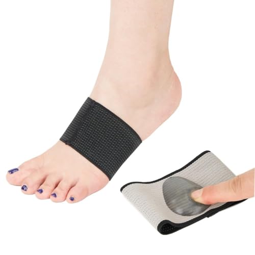 LUVINA Foot Care Plantar Fasciitis Arch Support Sleeves for foot pain, Flat Foot Arch Support, muscle relaxation with soft Neoprene Cushion for Women & Men Feet Orthopaedic Pad (1 Pair (2pc set)) - Image 1