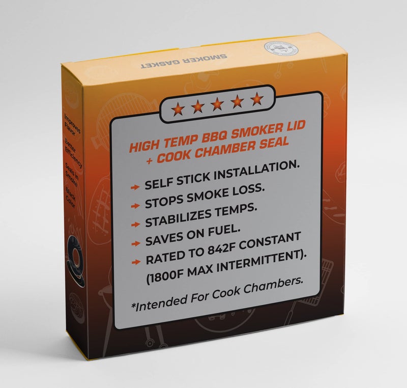 Total Control 1/2 x 1/8 Black Hi Temp BBQ smoker Gasket Self Stick15 ft LavaLock - Image 2