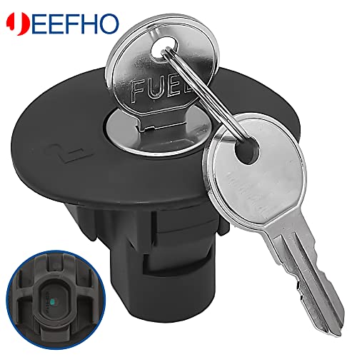 JEEFHO Locking Gas Cap Fuel Tank Cap w/Keys Compatible with Ford F150, Edge, Escape, Expedition, Explorer, Focus, Fusion, Taurus,Replaces# 10524, 8U5Z-9C268-B - Image 2