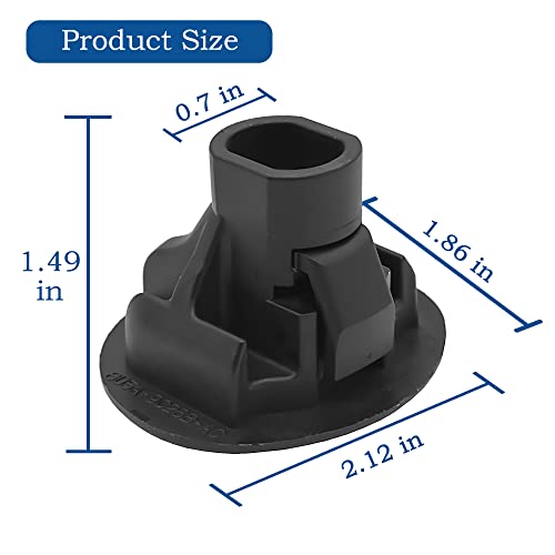 JEEFHO Locking Gas Cap Fuel Tank Cap w/Keys Compatible with Ford F150, Edge, Escape, Expedition, Explorer, Focus, Fusion, Taurus,Replaces# 10524, 8U5Z-9C268-B - Image 5