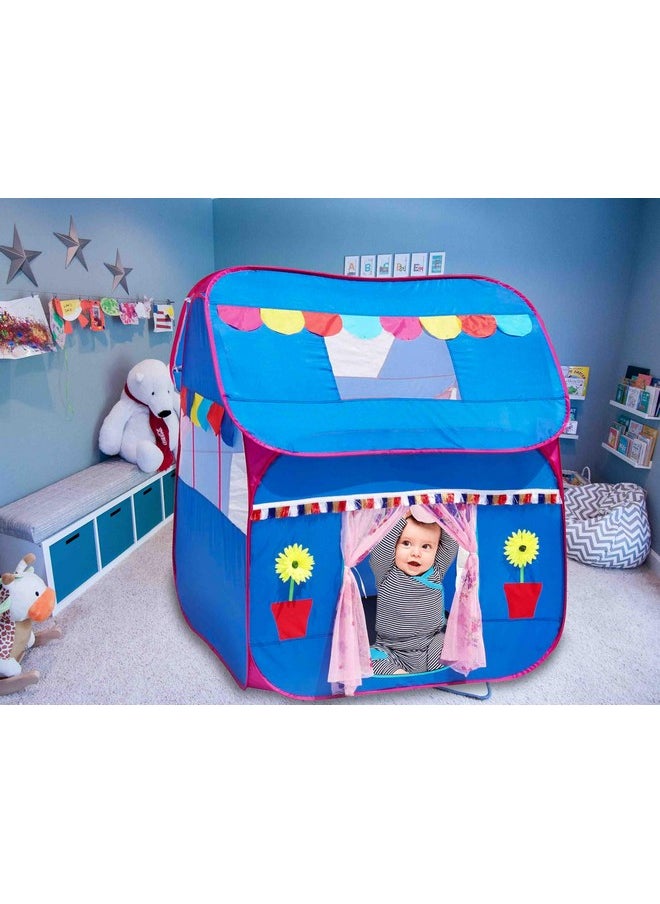 HomeCute Homecute Foldable Pop Up Hut Type Kids Toys Jumbo Size Play Tent House for Boys and Girls. (Blue)  - Image 3