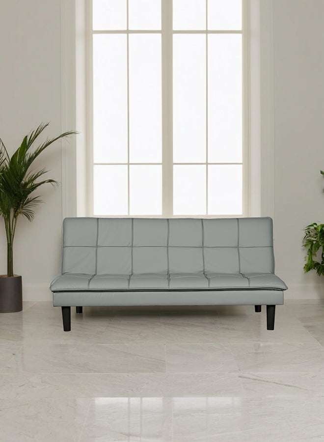 ايست من نون Modern Convertible Sofa Bed in PU Leather, Convertible Recliner for Living Room, 180 x 92 x 81cm, Grey - Image 2