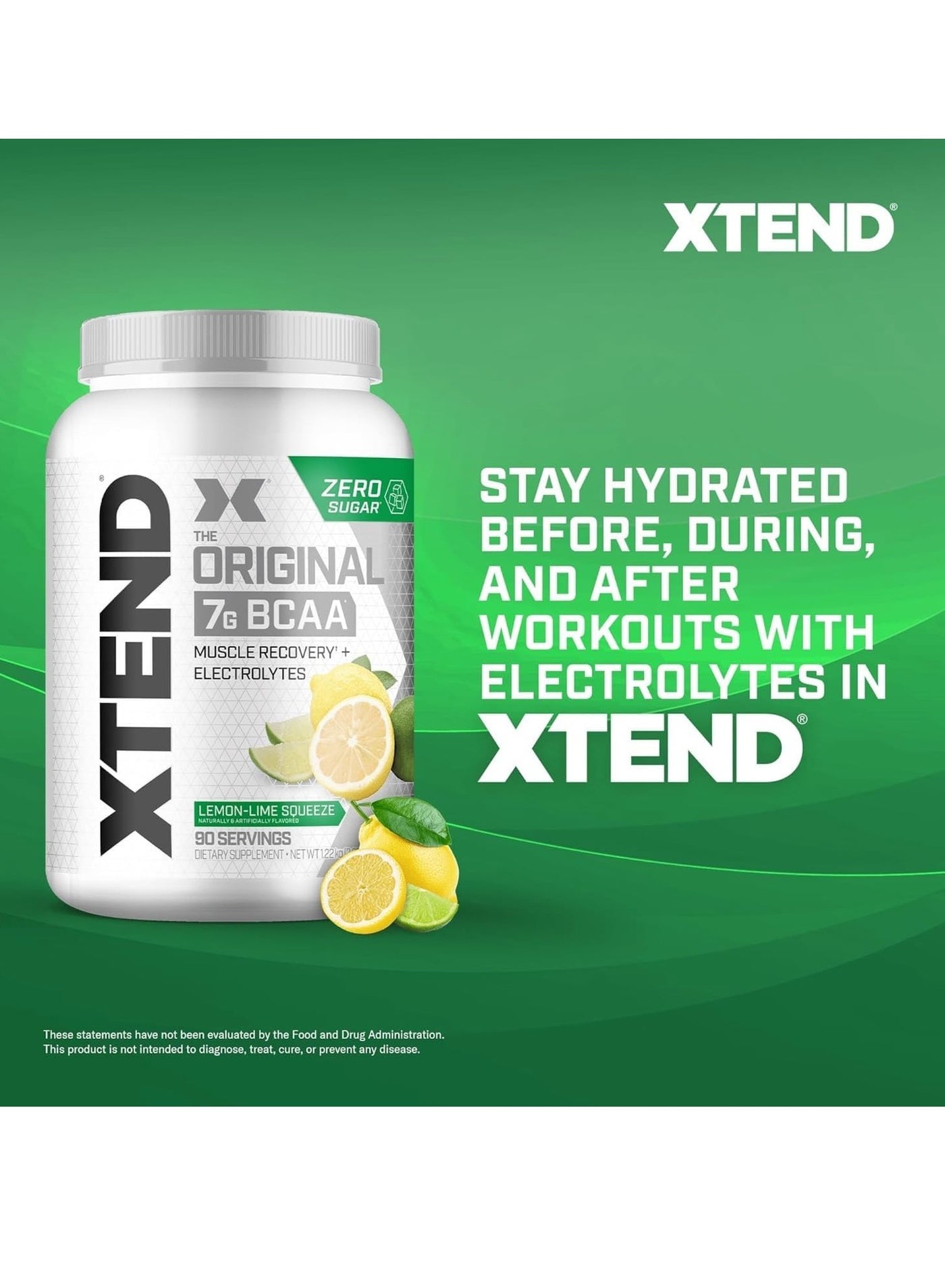 XTEND Scivation Xtend BCAA 90 Servings - Lemon Lime | Best Price