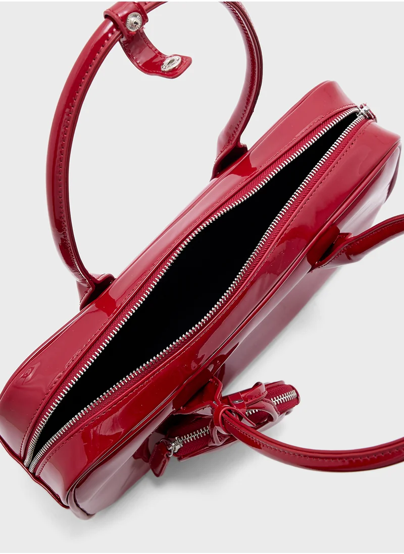 جينجر 3 In 1 Patent Shoulder Bag With Coin Pouch