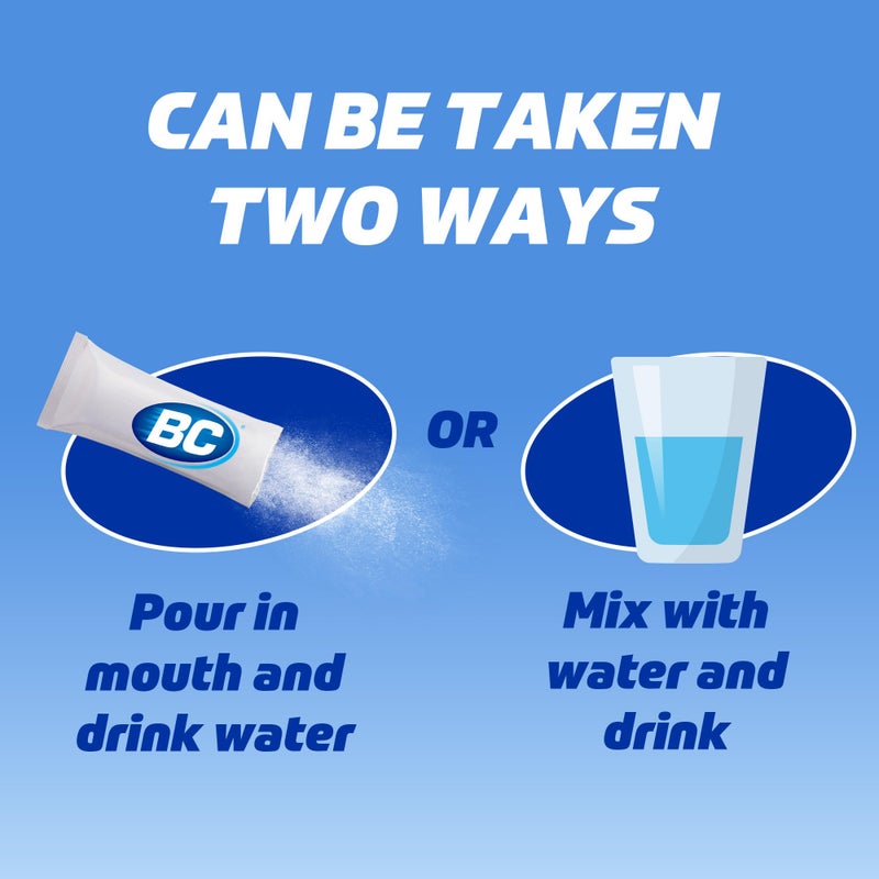 BC Powder Original Strength Pain Reliever, Aspirin Dissolve Packs, 50 Count - Image 4