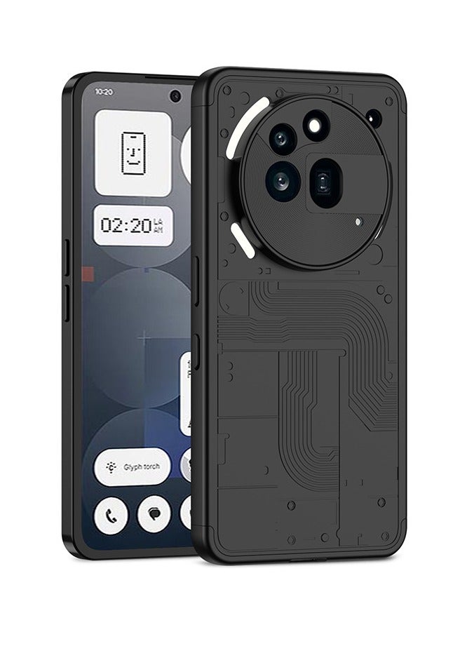 general Case for Nothing Phone (3a) Pro, Frosted 3 in 1 All-inclusive Construction Embedded Buckle Case Anti-Fingerprint Shockproof Protective Cover for Nothing Phone 3a Pro - Image 1