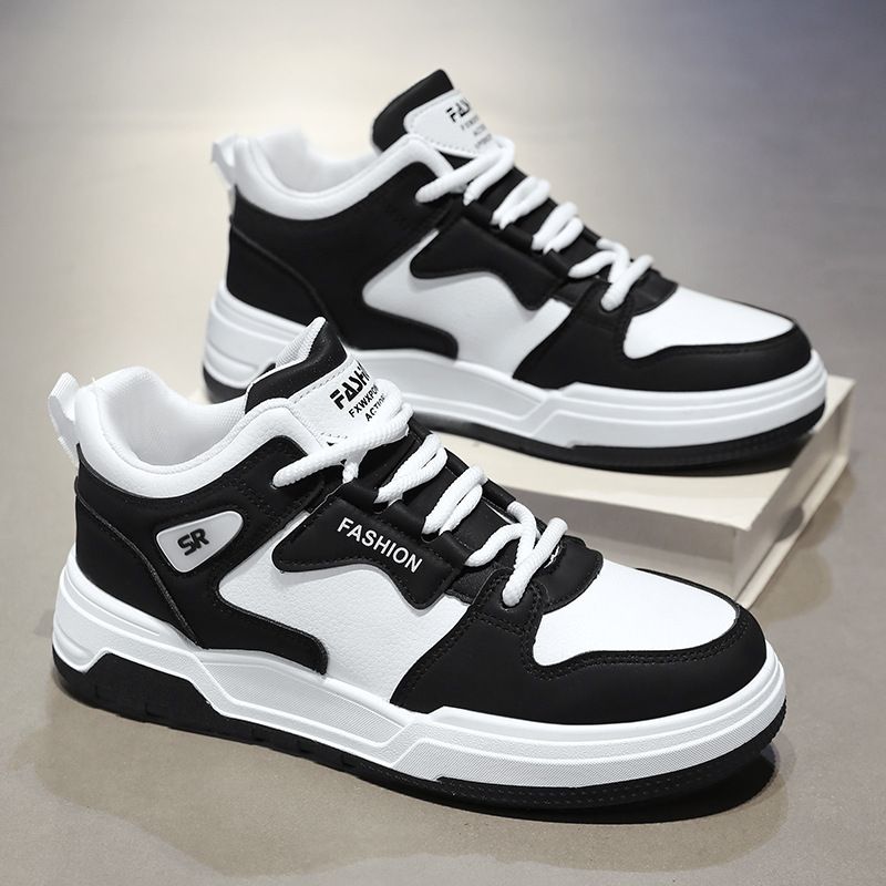 Top Sneaker Leather shoe, breathable multiple sizes for men - Image 2