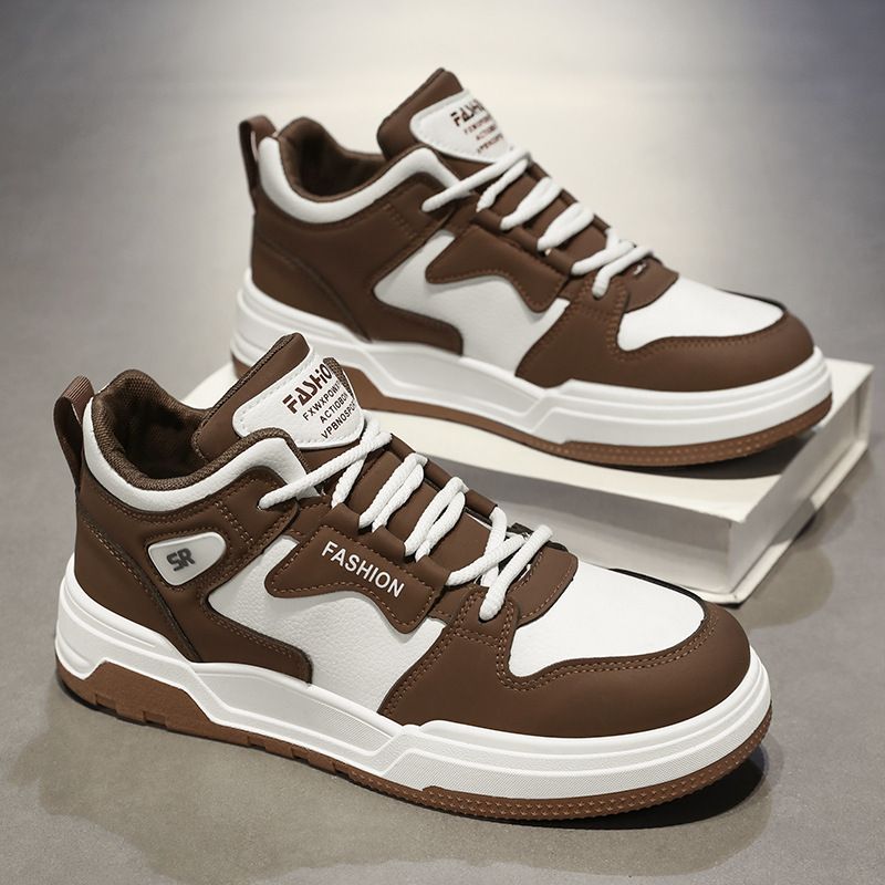 Top Sneaker Leather shoe, breathable multiple sizes for men - Image 3