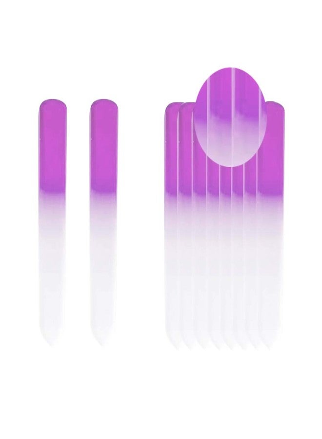 SIUSIO 30PK Professional Glass Nail Files for Natural Nails Czech Short Crystal Nail File Buffers for Nail polishing - The Best Emory Boards for Fingernail & Toenail Care (Purple & Pink & Blue) - Image 4