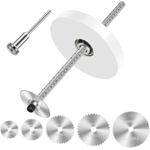 Cocowin Inside Pipe Cutter for PVC Pipe Cutter Tool with 7 Scale Adjustable Depth Gauge Guide 5pcs Saw Tooth Blades with 0315 Hex Key Shaft Plumbing Internal Plastic Pipe Cutter Set - Image 1