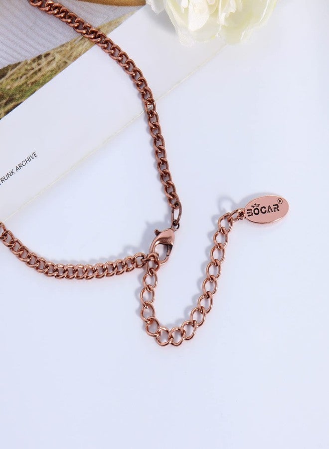 Bocar قلادة بوقار طويلة السلسلة مزينة بالخرز للنساء - هدية مجوهرات لحفلة عيد الميلاد (NK-10684-brown) - Image 5