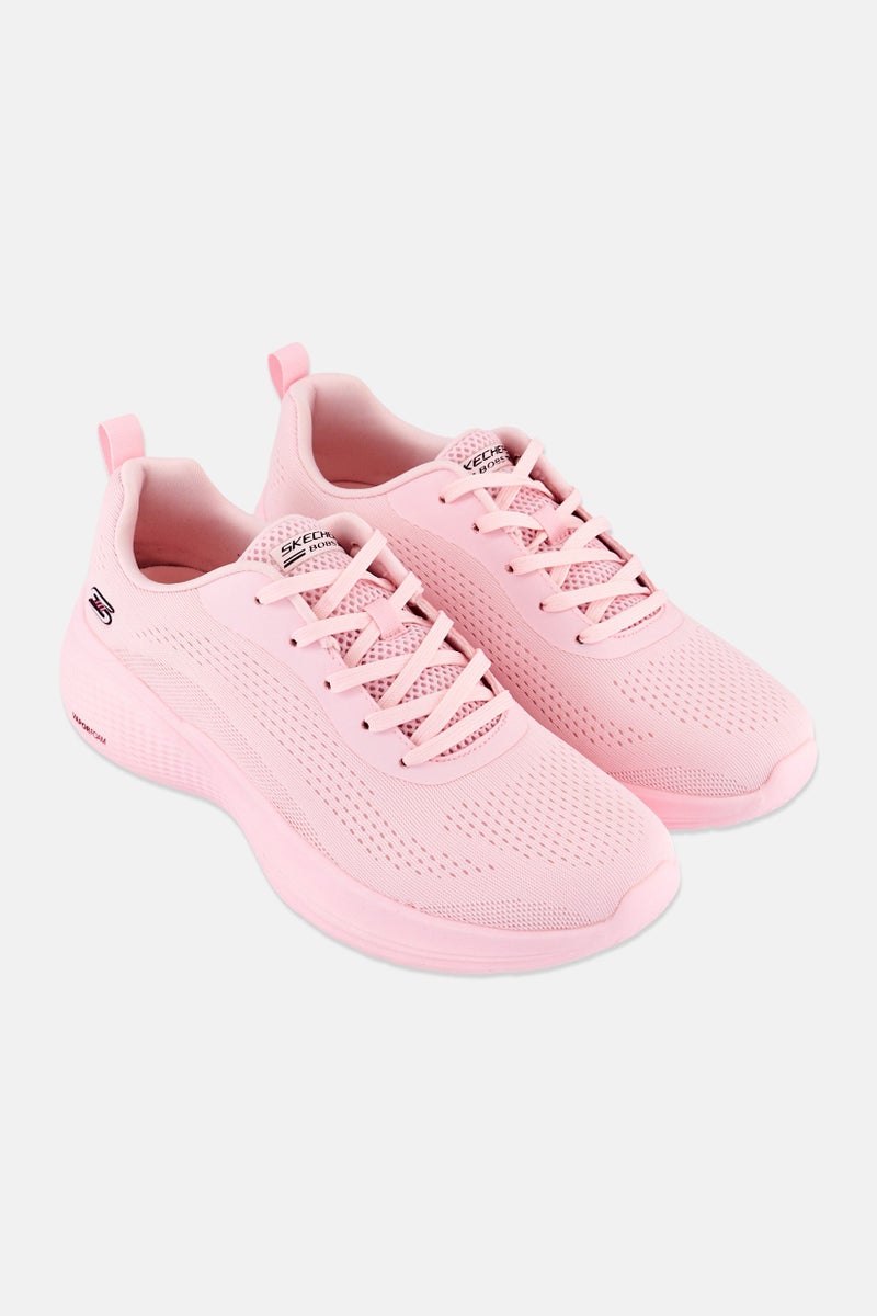 SKECHERS أحذية بوبس إنفينيتي للنساء، مزودة بأربطة، خارجية، وردي فاتح - Image 2