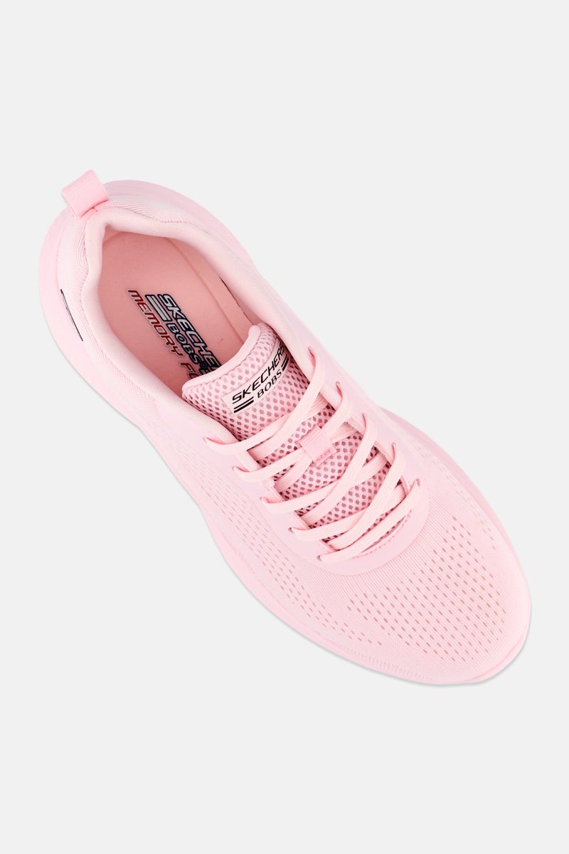 SKECHERS أحذية بوبس إنفينيتي للنساء، مزودة بأربطة، خارجية، وردي فاتح - Image 4