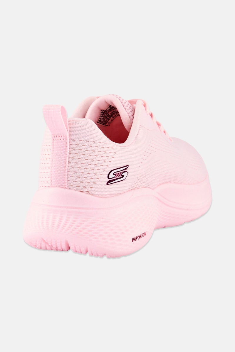 SKECHERS أحذية بوبس إنفينيتي للنساء، مزودة بأربطة، خارجية، وردي فاتح - Image 3