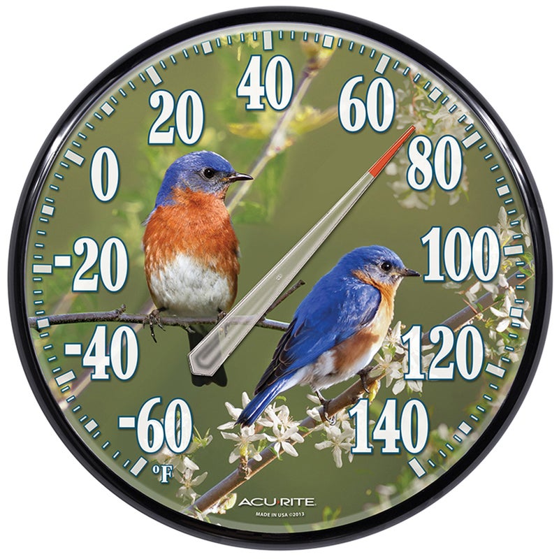 AcuRite 01598A1 12.5-Inch Wall Thermometer, Bluebirds - Image 5