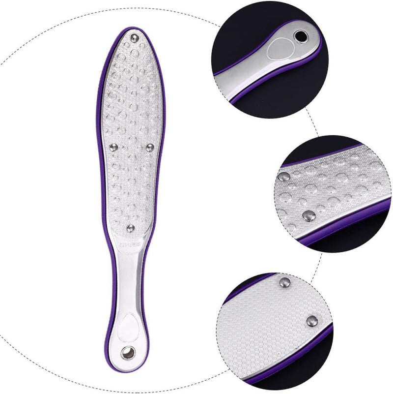 Stainless Steel Foot Rasp Double-Sided Pedicure Tool for Hard Callus Removal and Cracked Dry Skin Repair Professional Foot File for Men for Women for Elders Reusable - Image 5