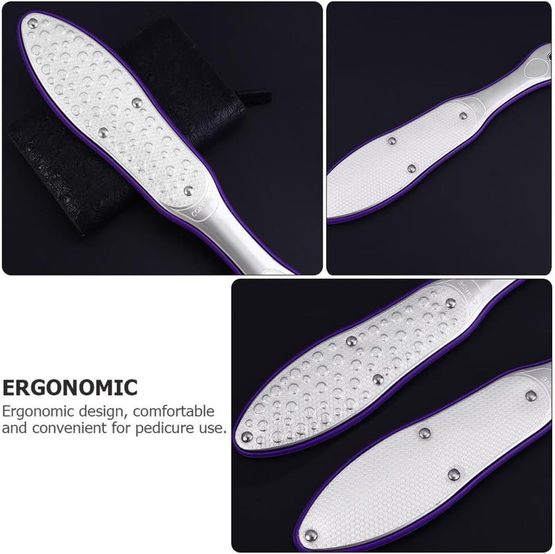 Stainless Steel Foot Rasp Double-Sided Pedicure Tool for Hard Callus Removal and Cracked Dry Skin Repair Professional Foot File for Men for Women for Elders Reusable - Image 4