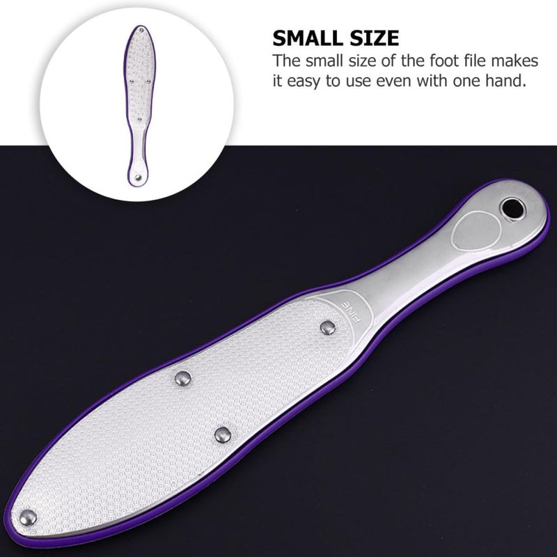 Stainless Steel Foot Rasp Double-Sided Pedicure Tool for Hard Callus Removal and Cracked Dry Skin Repair Professional Foot File for Men for Women for Elders Reusable - Image 1