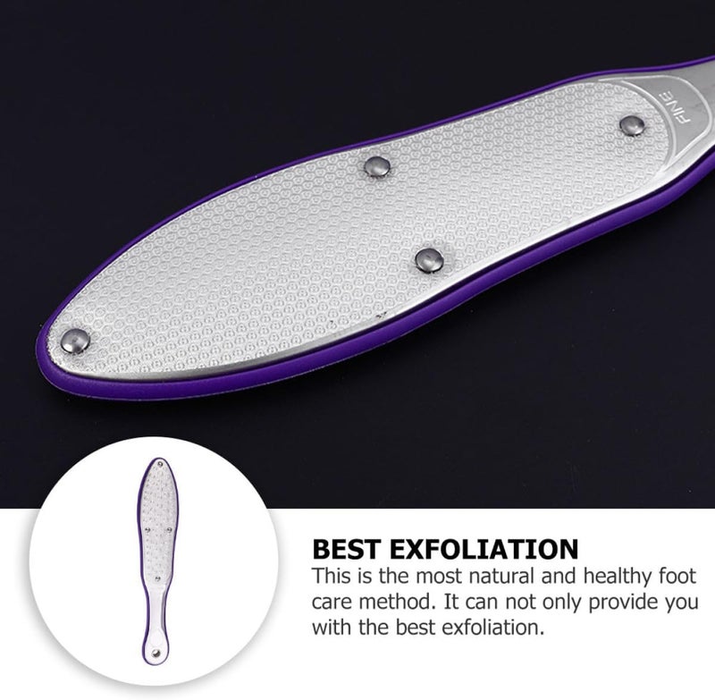 Stainless Steel Foot Rasp Double-Sided Pedicure Tool for Hard Callus Removal and Cracked Dry Skin Repair Professional Foot File for Men for Women for Elders Reusable - Image 2