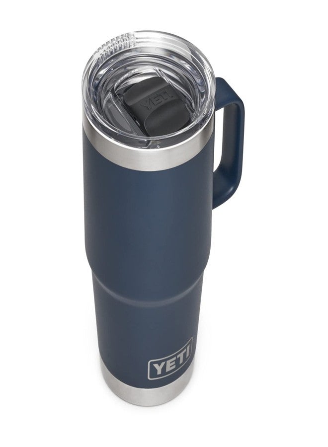 يتي كوب سفر YETI Rambler سعة 20 أونصة، مصنوع من الفولاذ المقاوم للصدأ، معزول بالفراغ مع غطاء Stronghold، لون أزرق داكن - Image 1